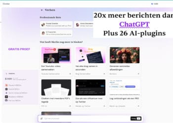 Afbeelding van een Nederlandstalige AI interface Merlin