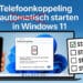 afbeelding met stappenplan om niet de telefoonkoppeling in windows 11 automatisch op te starten